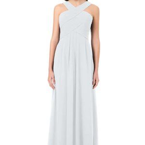 Bill Levkoff Chiffon Halter A-Line Princess Dress - Mist